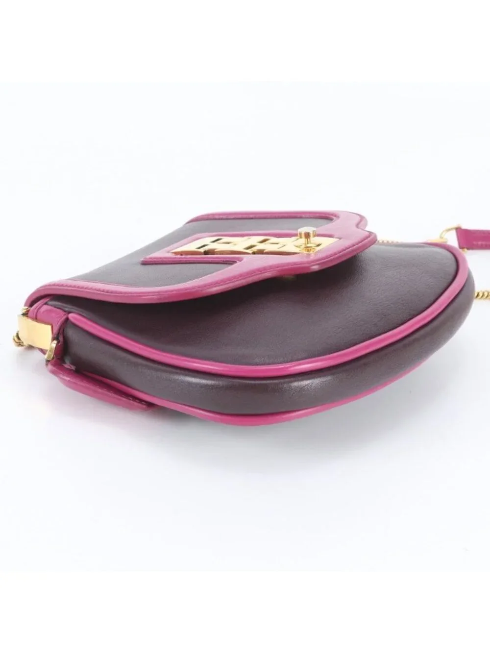 Louis Vuitton Art Deco Trapezio Chain Leather Shoulder Bag